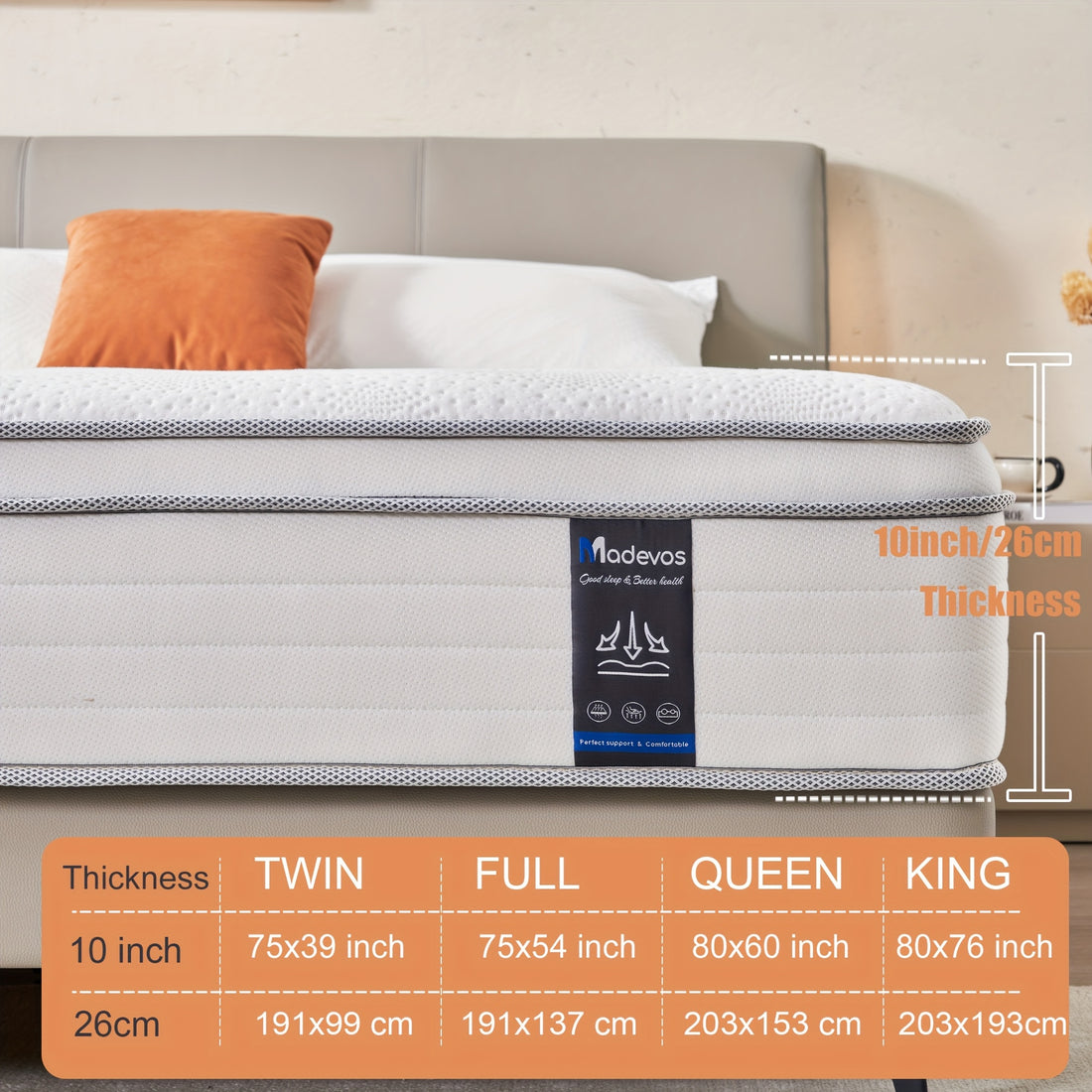 10 12 inch multilayer twin full queen king size