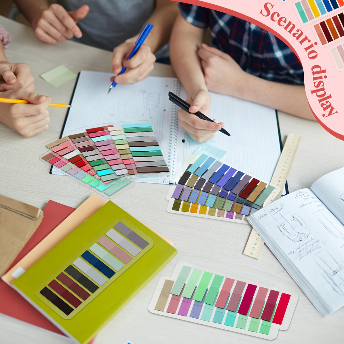 16000pcs 80 colors transparent annotation tabs