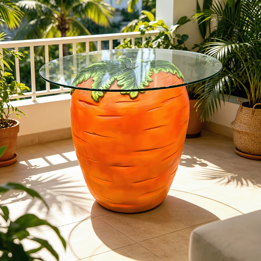1pc vegetable fruit side table resin carrot