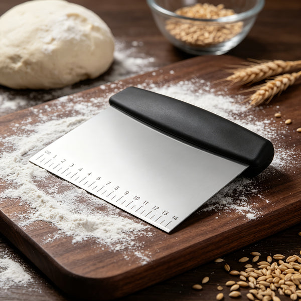 stainless steel scraper dough cutter spatula