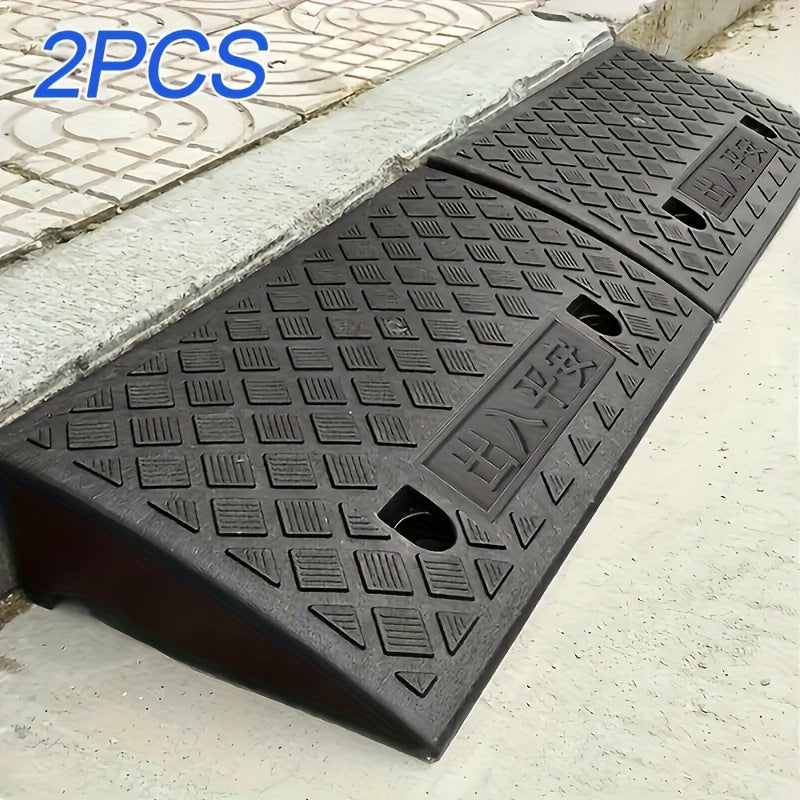 2pcs car sidewalk ramp portable ramp suitable