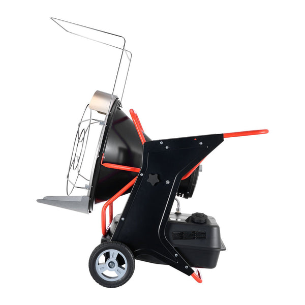 125000 BTU Radiant Kerosene Diesel Heater, Portable Industrial Space Heater With Adjustable Temp And Wheels, Ideal For Jobsite/Garage/Warehouse/Workshop Construction Heating,Black