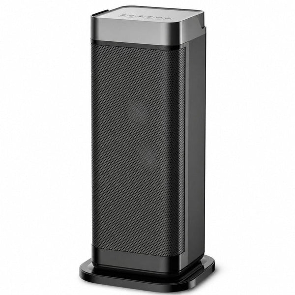 1500W PTC Ceramic Tower Space Heater with Oscillation, Smart Control & Safety Features for Home Office Bedroom
