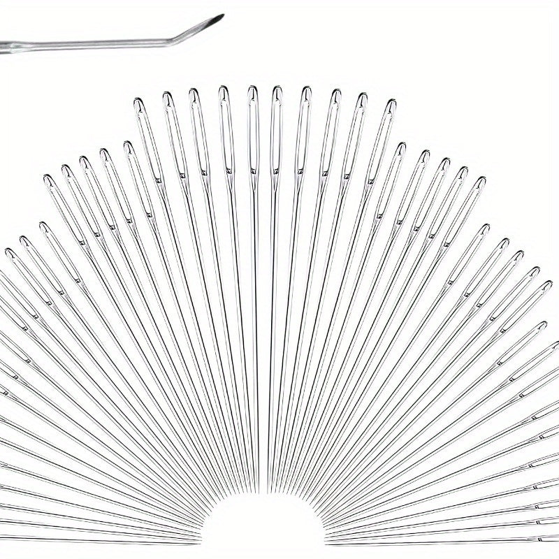 55pcs stainless sewing needles set