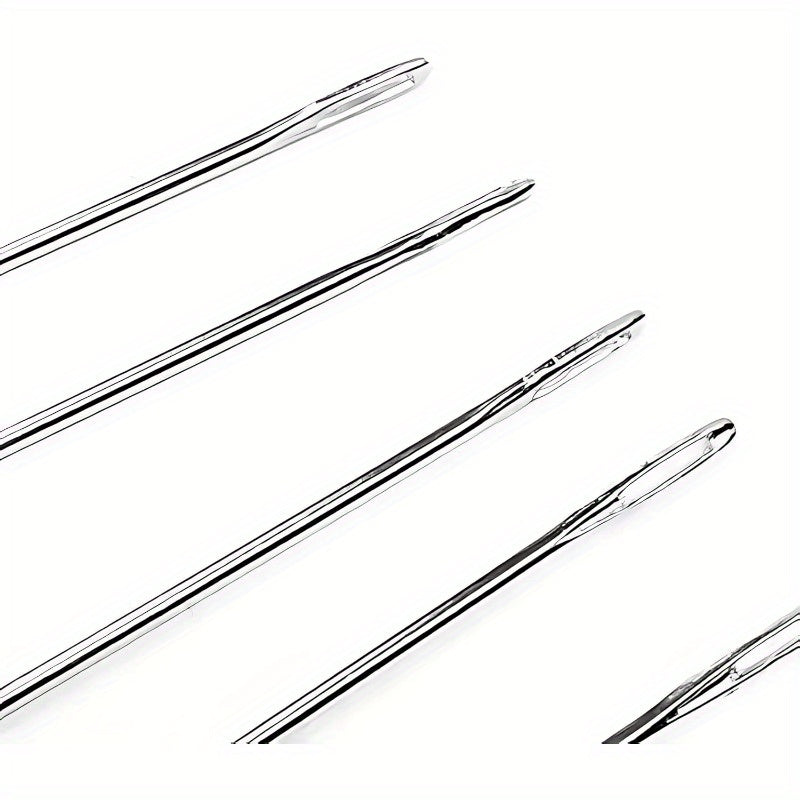 55pcs stainless sewing needles set