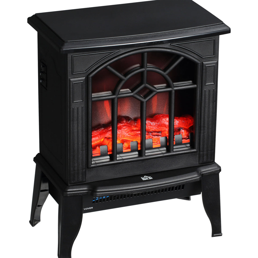 18 Electric Heater Fireplace, Realistic Flame Futurist, 750W/1500W Alterable, Portable, Overheat Protected, Black Comfort Enhancer Fireplace Stove 18, , Switchable, Heat Supplier