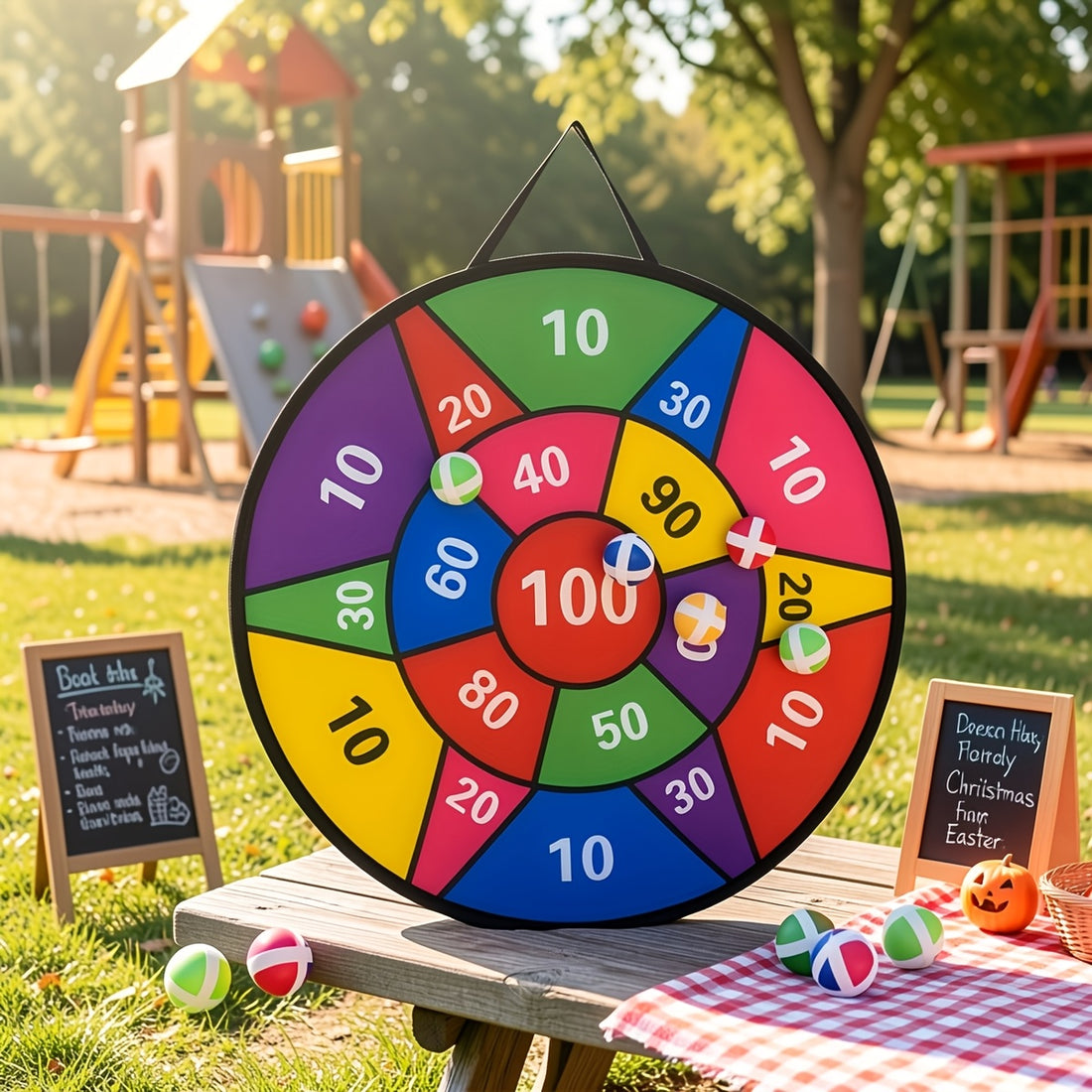 large size foldable board sticky ball game set 12pcs
