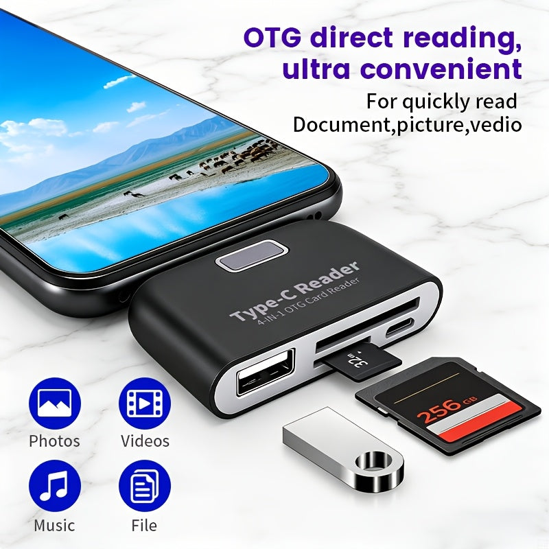 portable otg card reader writer suitable type plug