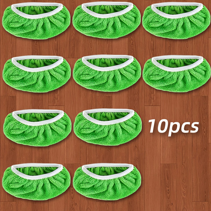 10pcs reusable mop pad covers compatible 10 inch