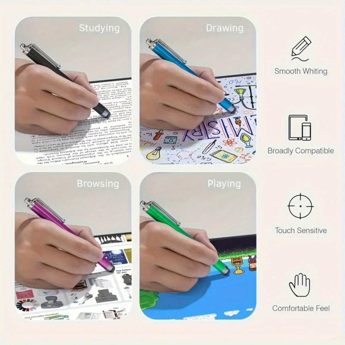 random color universal stylus pens touch