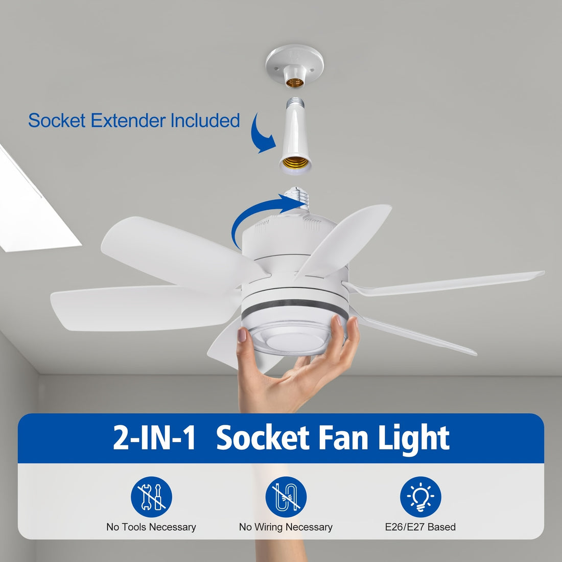 socket ceiling fans lights remote socket dimmable led