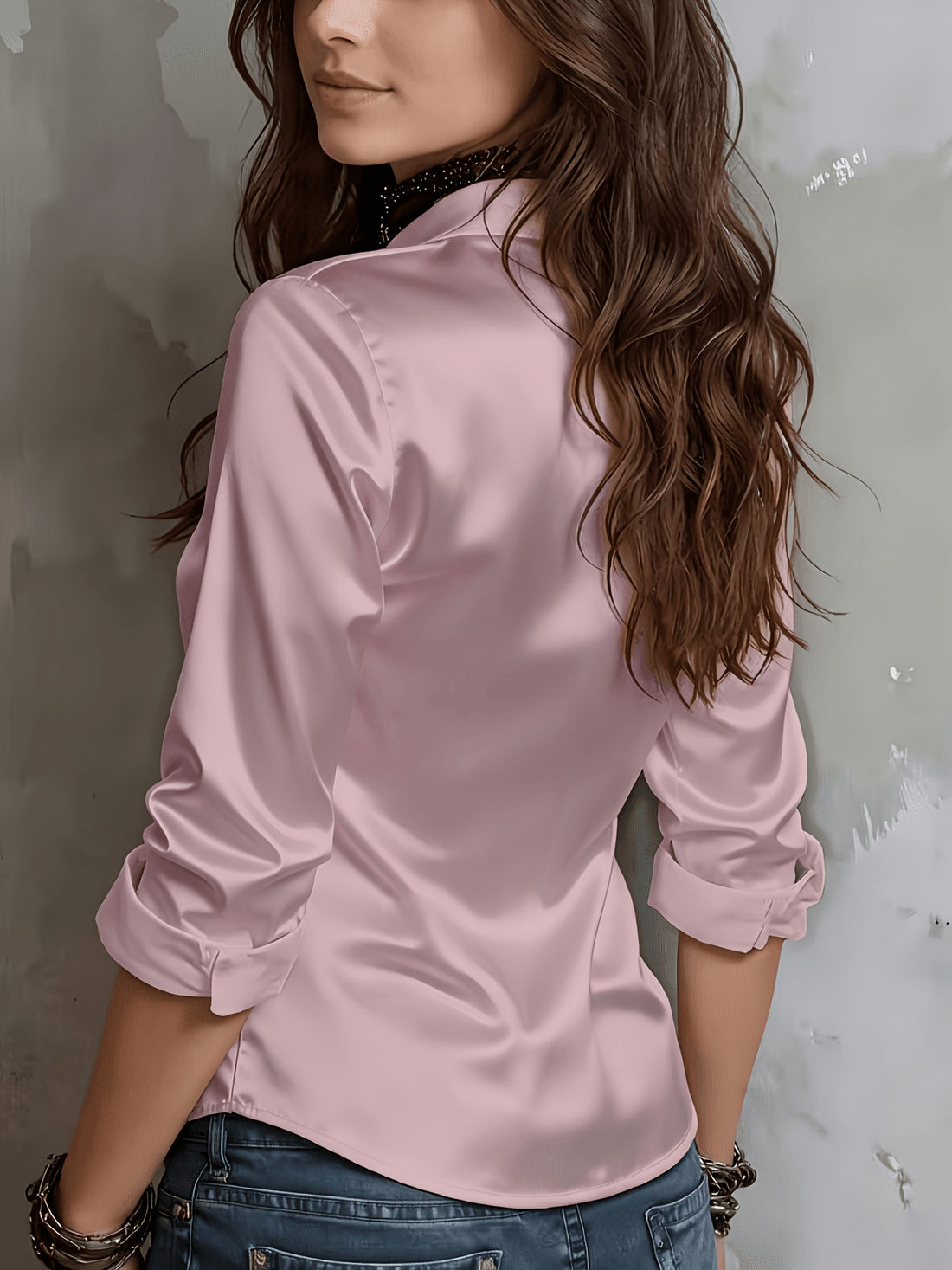 womens season commuter satin shirt temu