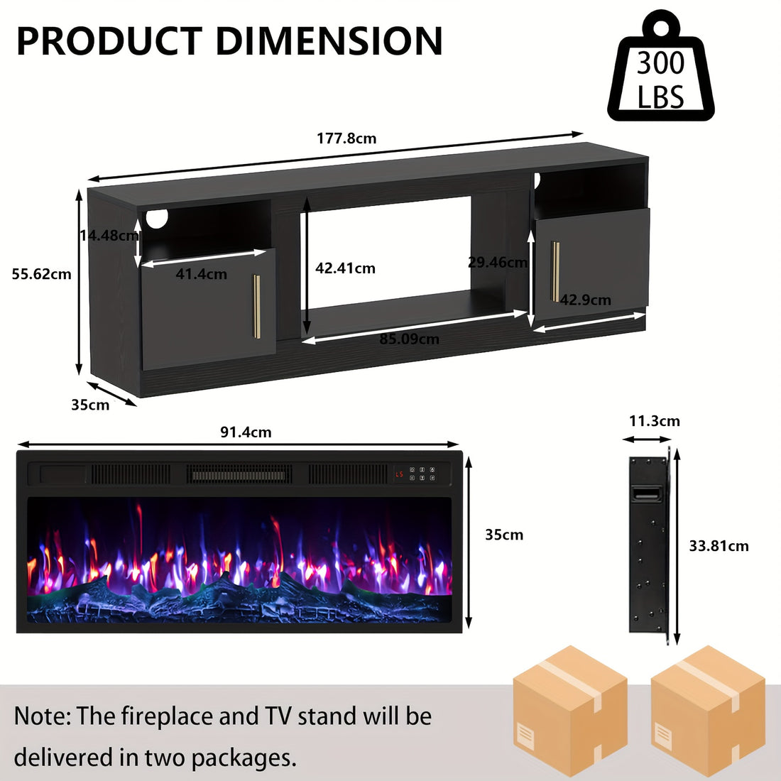 fireplace tv stand 36 fireplace 80 modern wood high