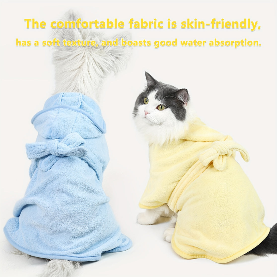 ultra absorbent bathrobe small dogs cats animals