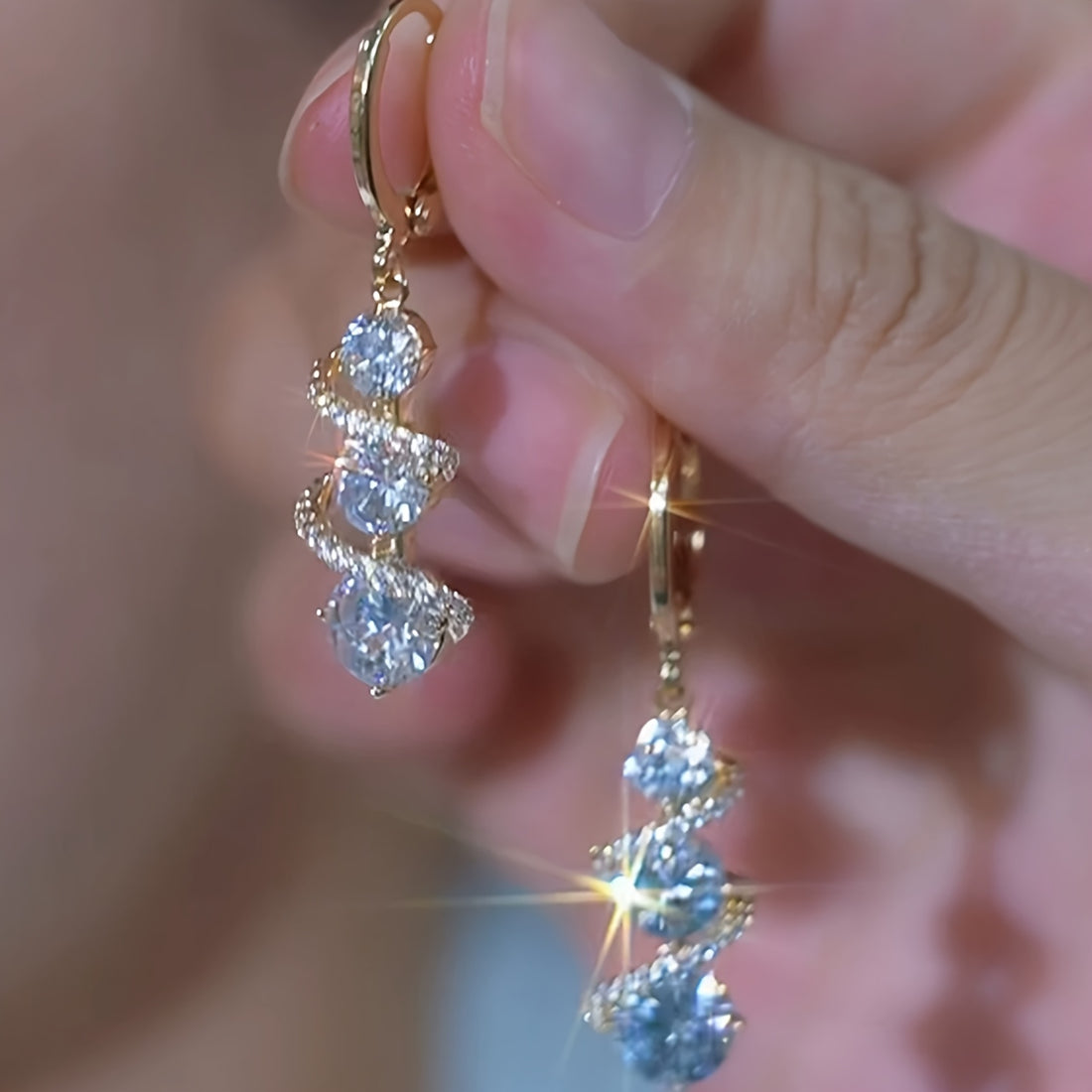 light luxury wrapped zirconia tassel