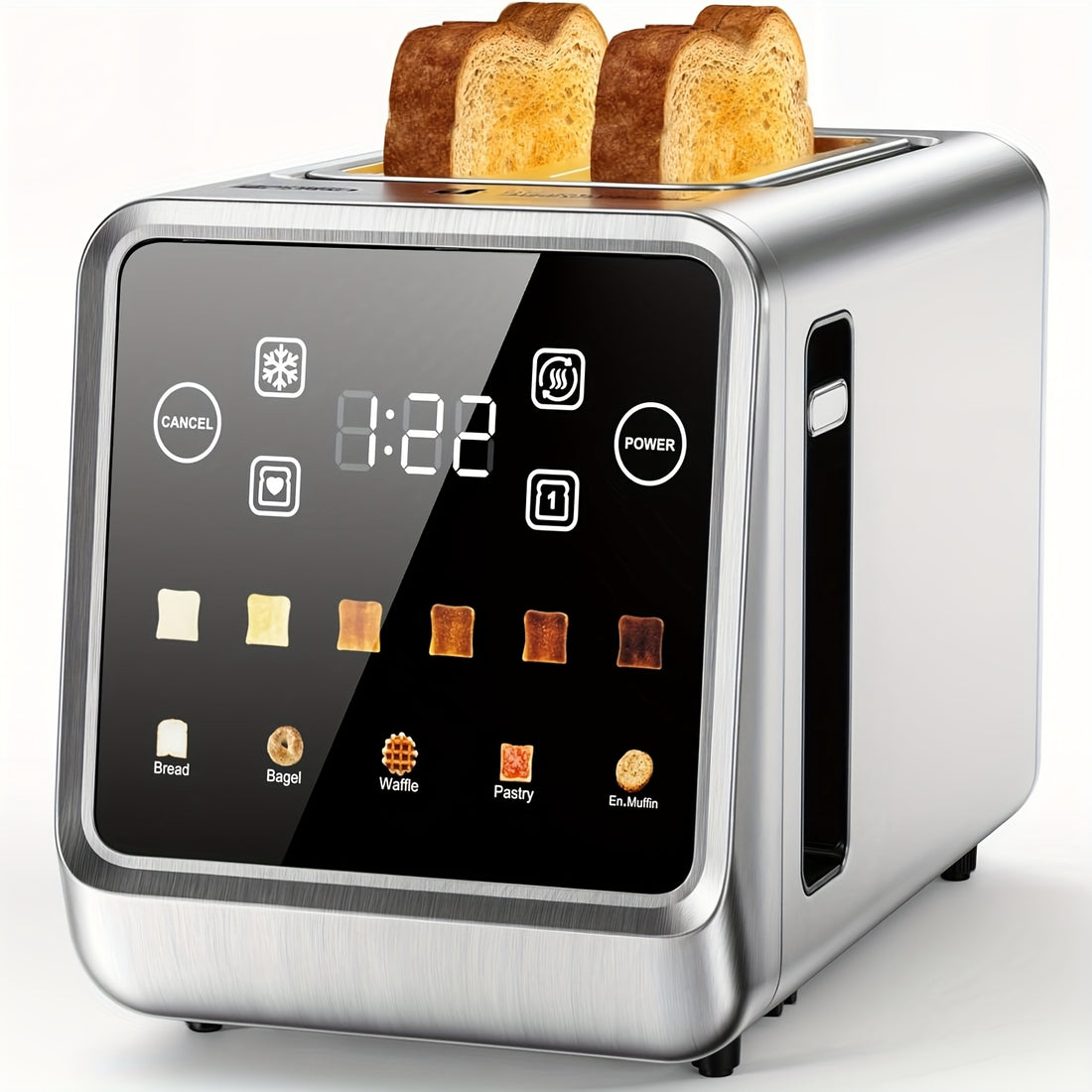 toaster 2 stainless steel