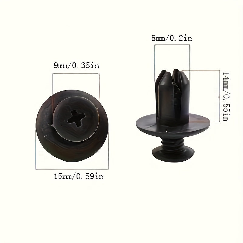 100pcs clip set door fender rivet fixing
