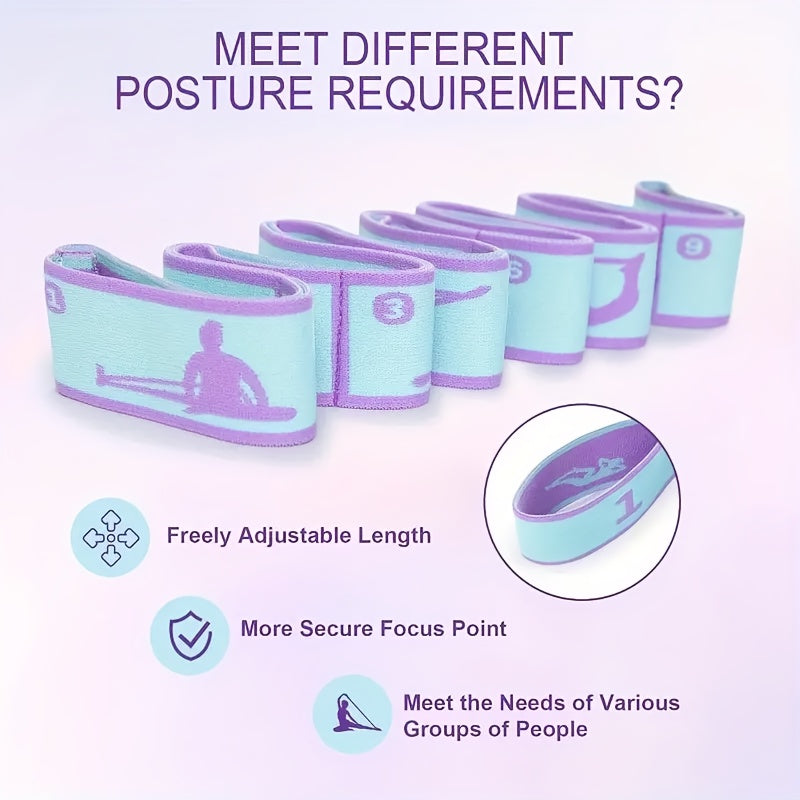 yoga stretching strap pilates band flexible
