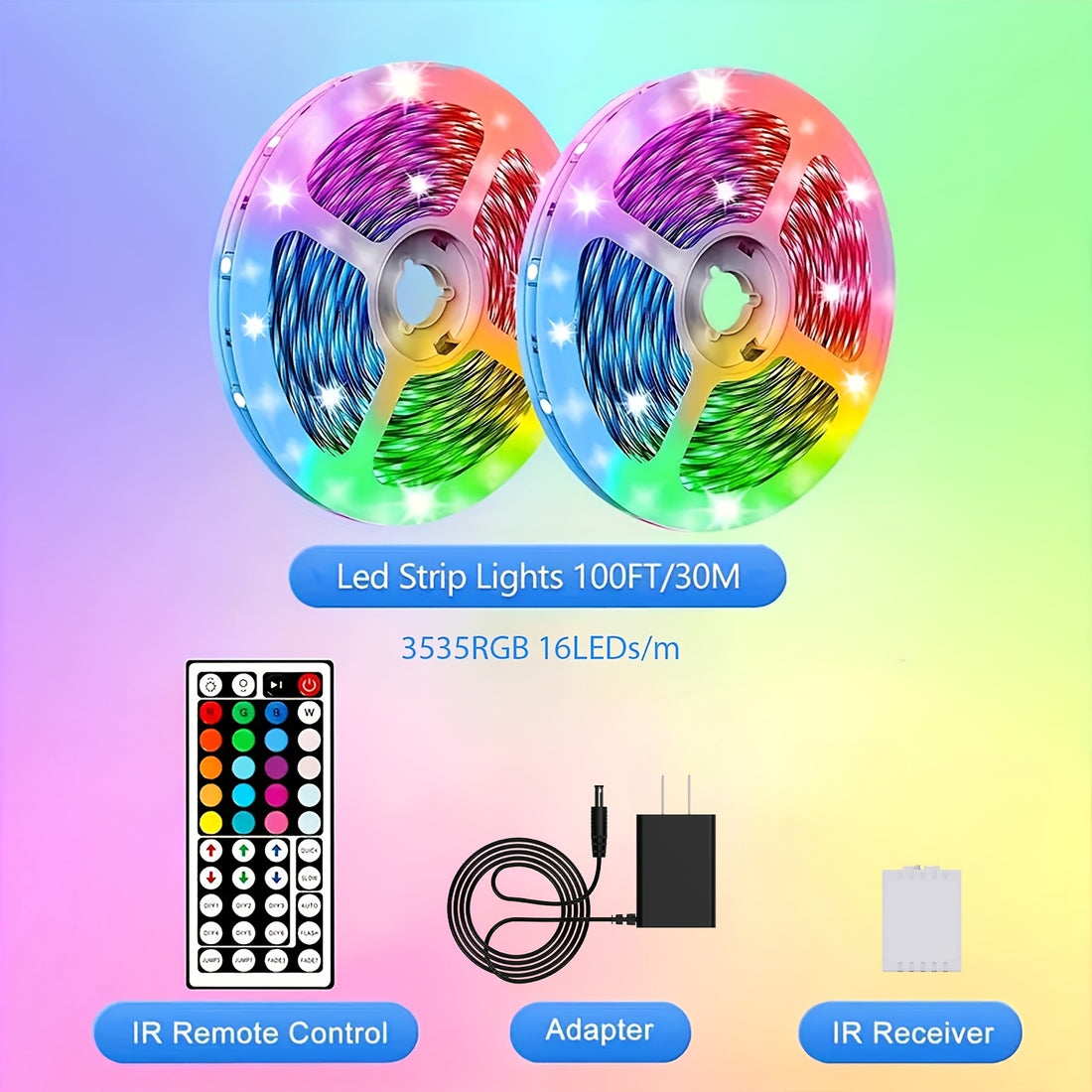 100 lights bedroom color changing led strip