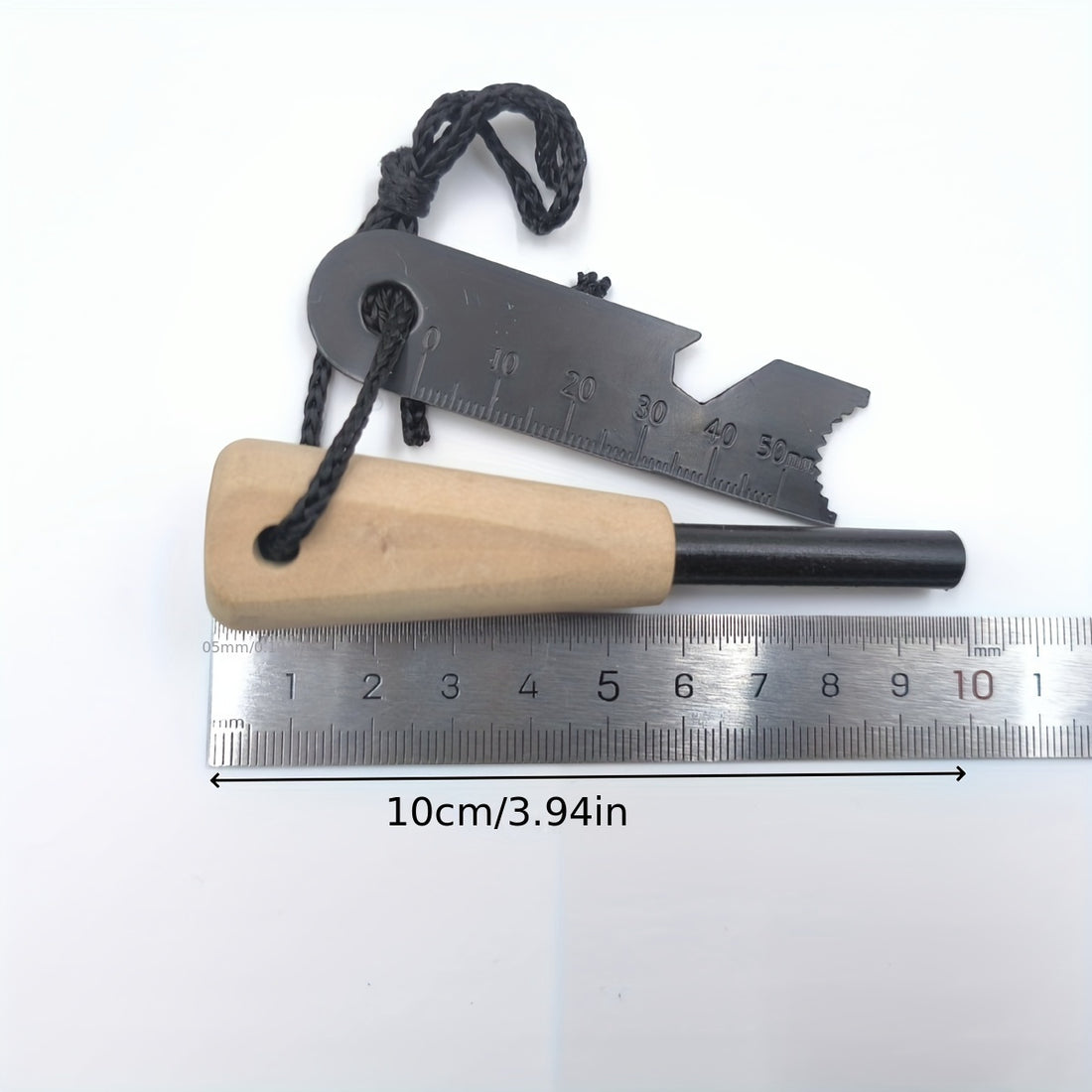 wood handle large flint wild survival fire
