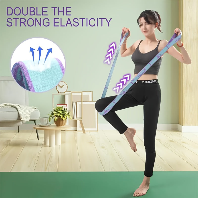yoga stretching strap pilates band flexible
