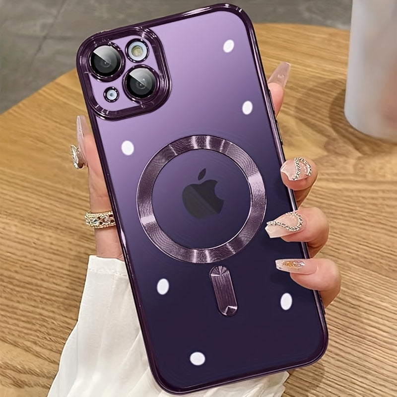 magnetic thin phone case plating full camera protection