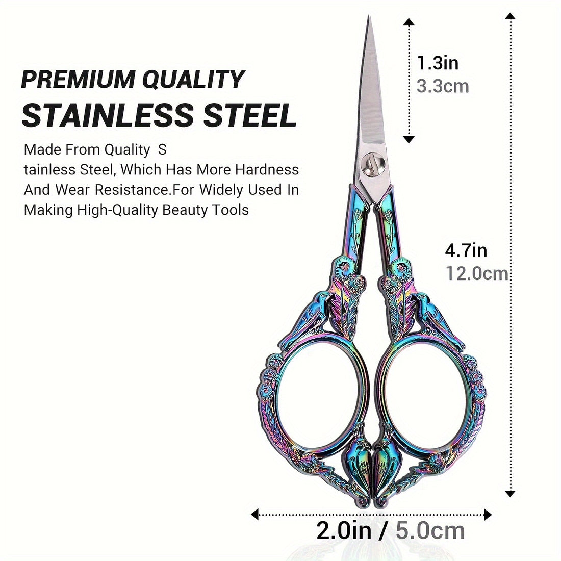 stainless steel scissors unscented manual