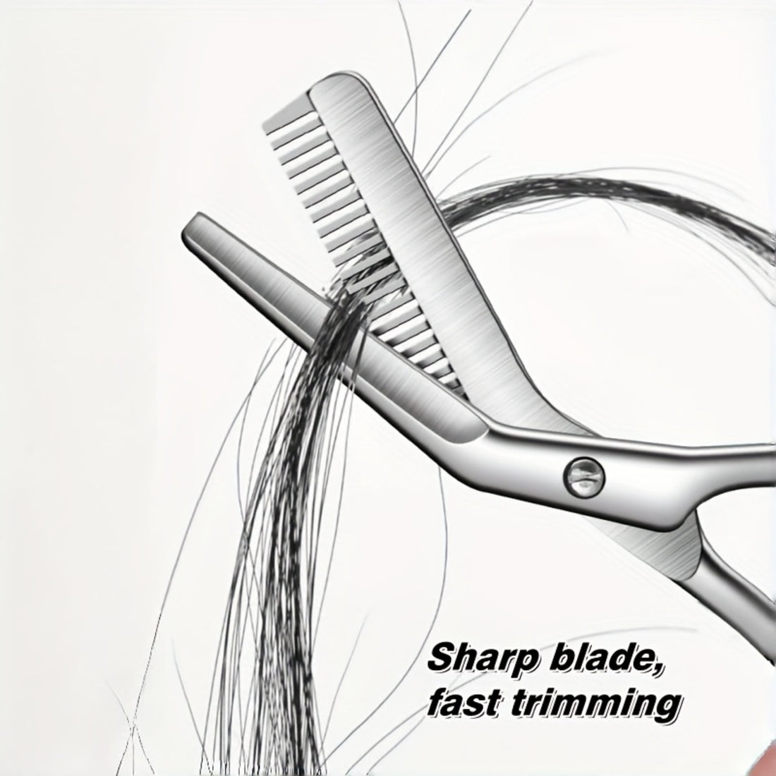 stainless steel eyebrow scissors built in brow