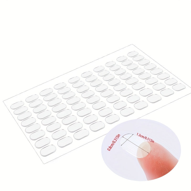 transparent double sided dots removable sticky