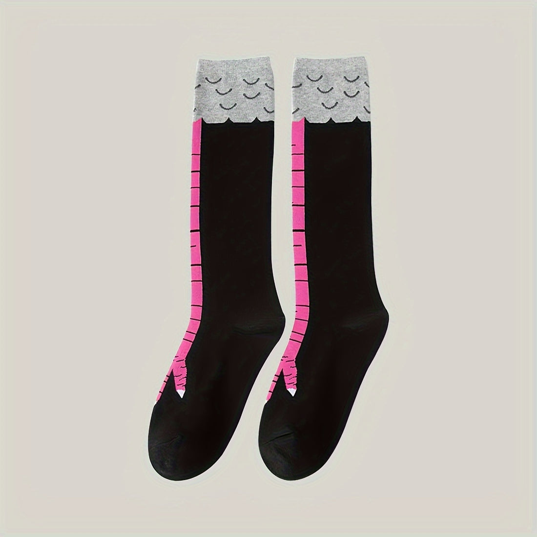 1 2 pack womens plus size socks quirky chicken