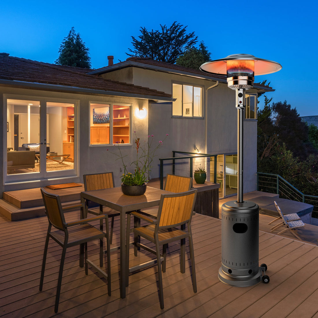 46000 Propane Standing Patio Heater