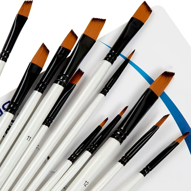 12pcs brush set premium nylon bristles