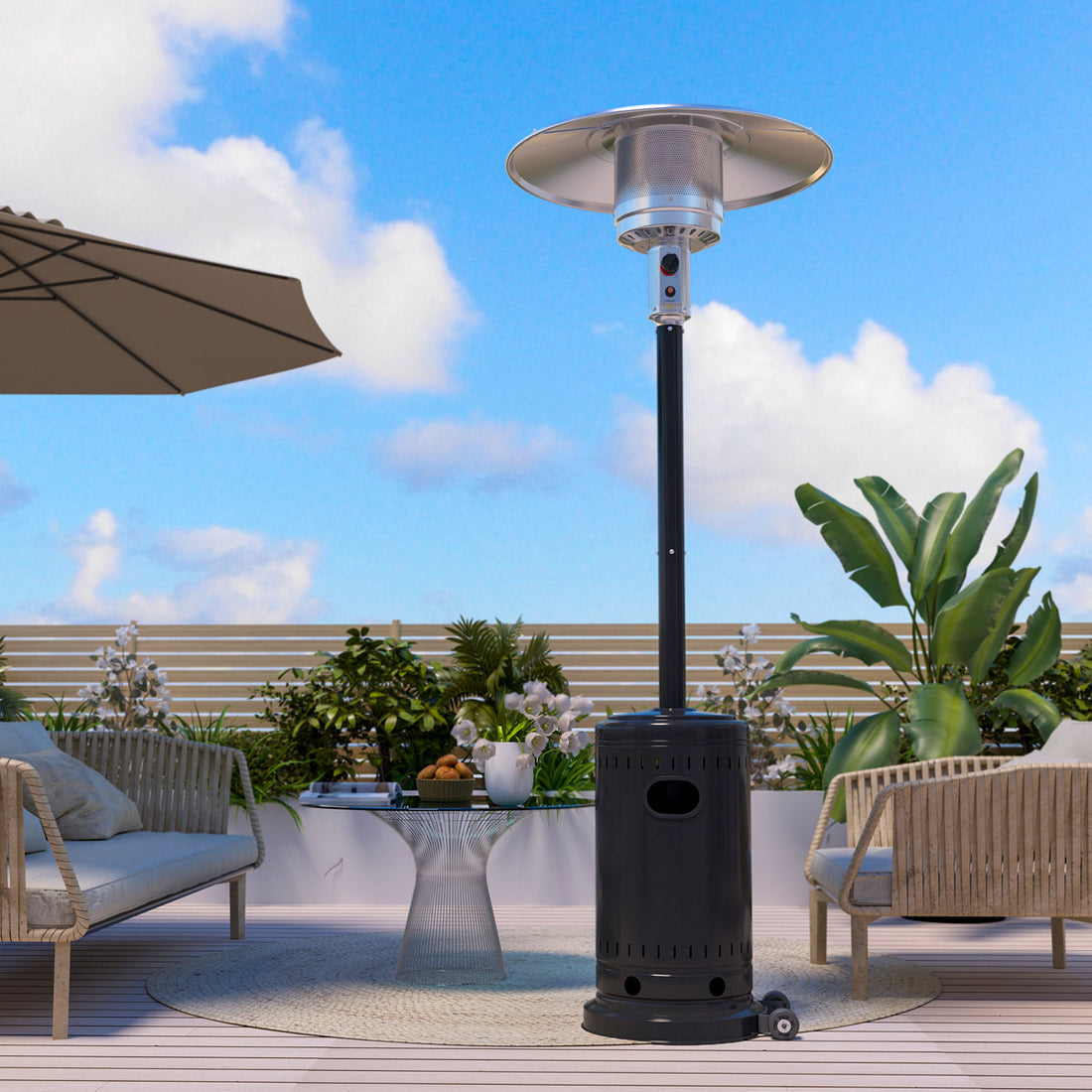 48000 BTU Propane Standing Patio Heater