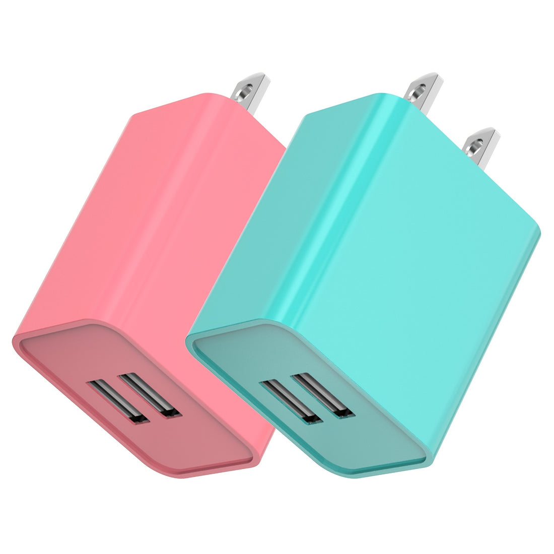 1 3 pack 4 pack 2 1a dual port usb charger block