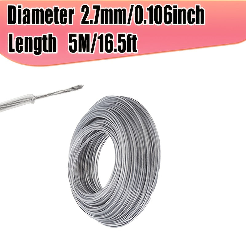 16 4ft steel wire nylon in thicknesses 2 0