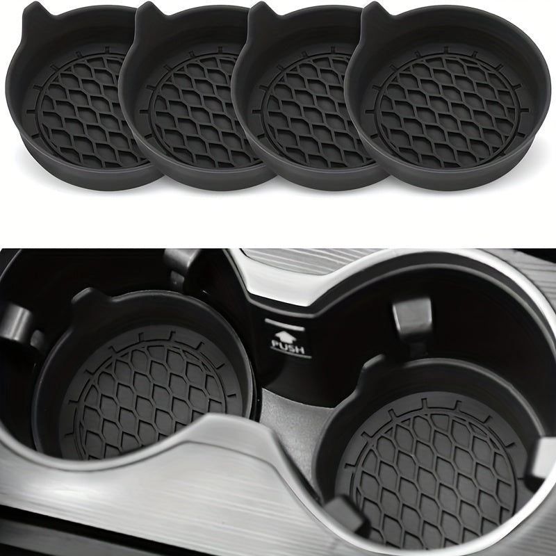 car silicone coaster car universal round car