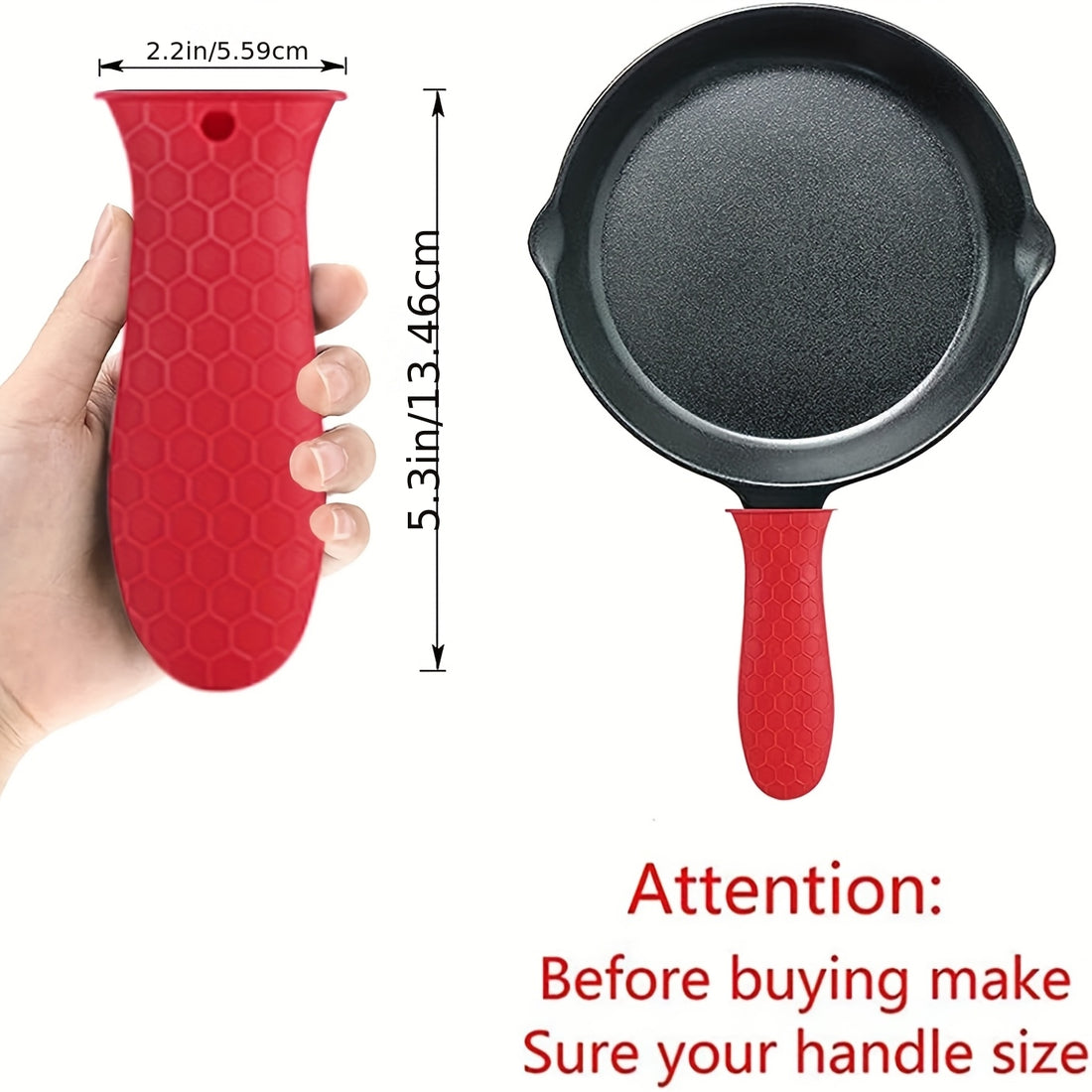 set 4 silicone heat resistant handle covers handle