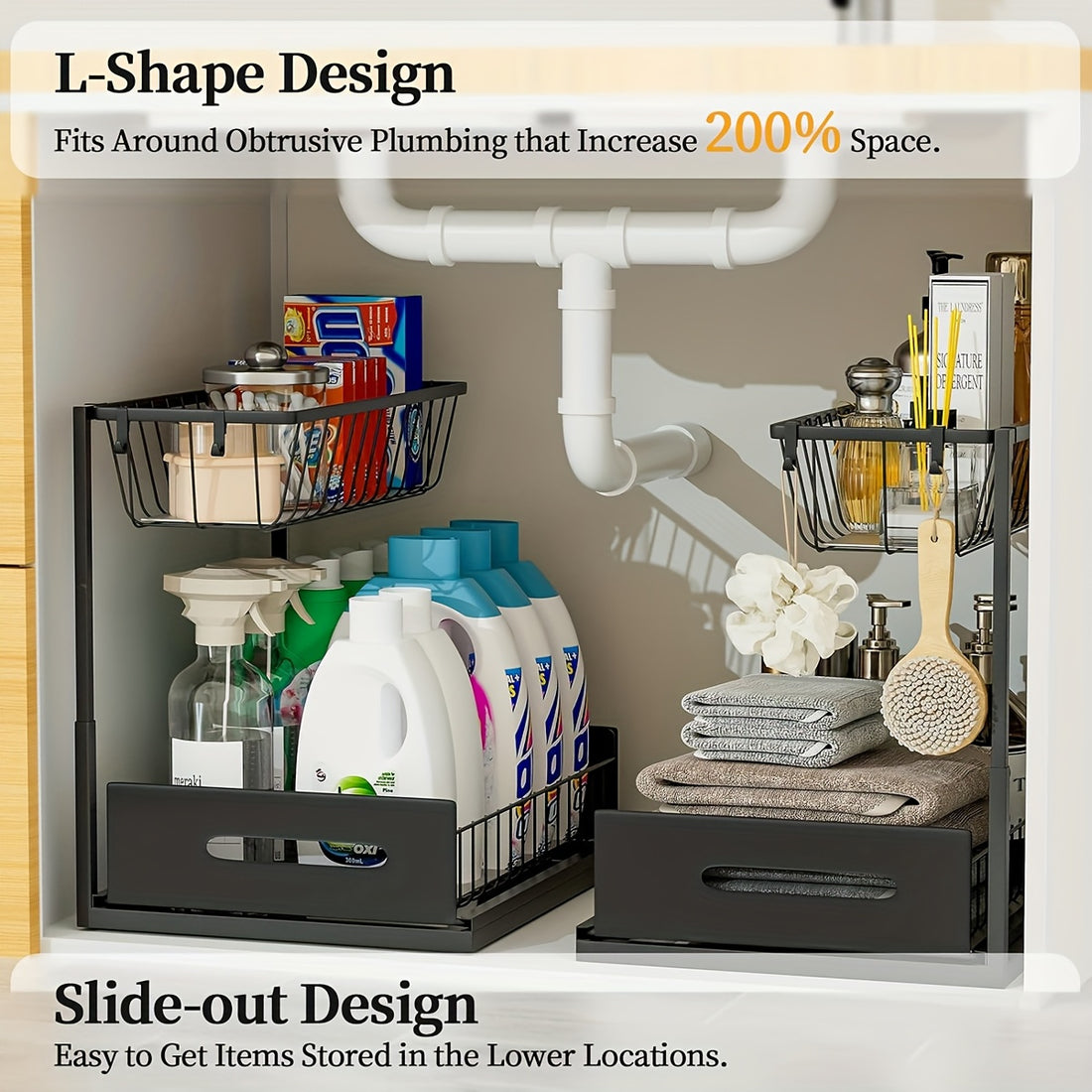 sink organizers metal pull sink organizers storage shelves