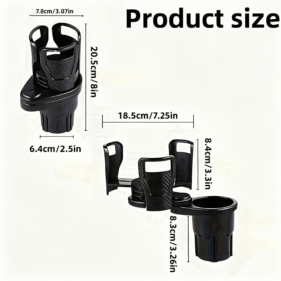 1 in 1 multifunctional car cup holder extender 360
