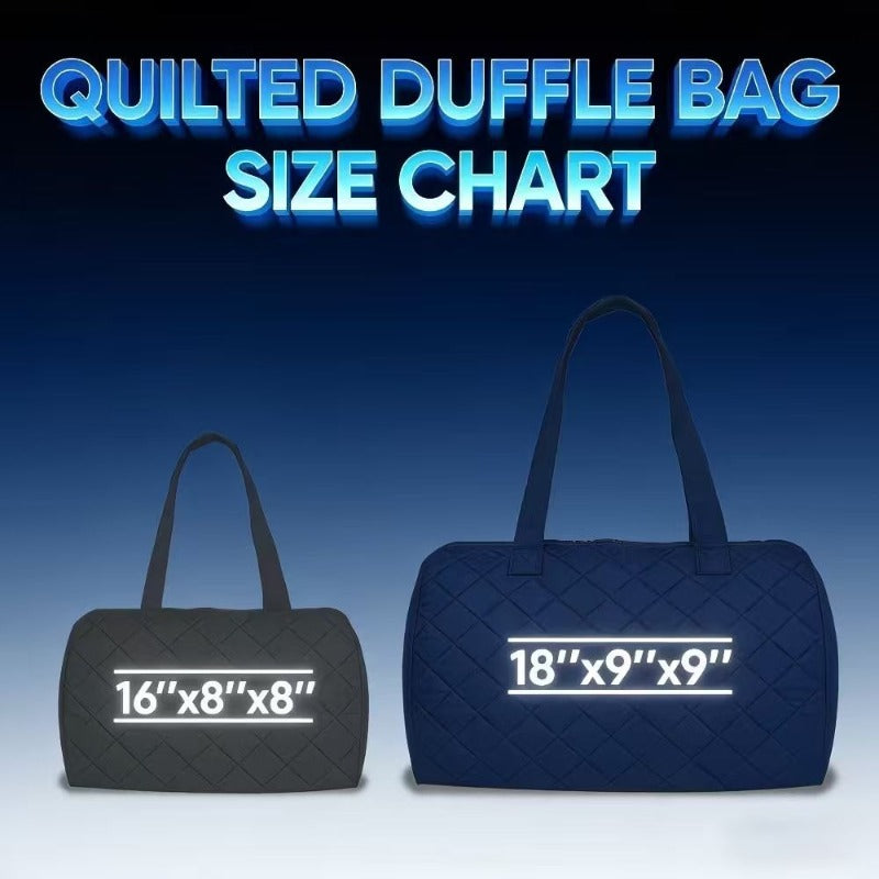 1pc colorful floral van print quilted duffel