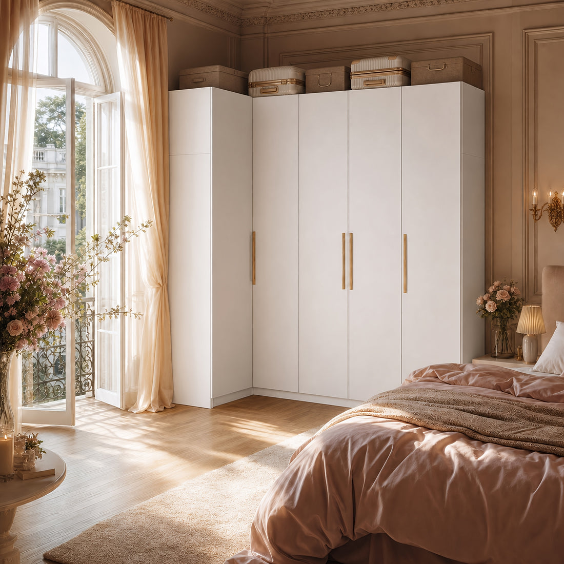 modern corner wardrobe closet storage cabinet