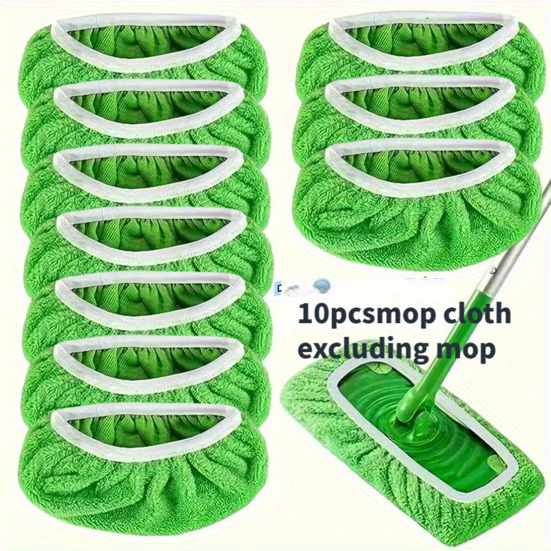 10pcs reusable mop pad covers compatible 10 inch