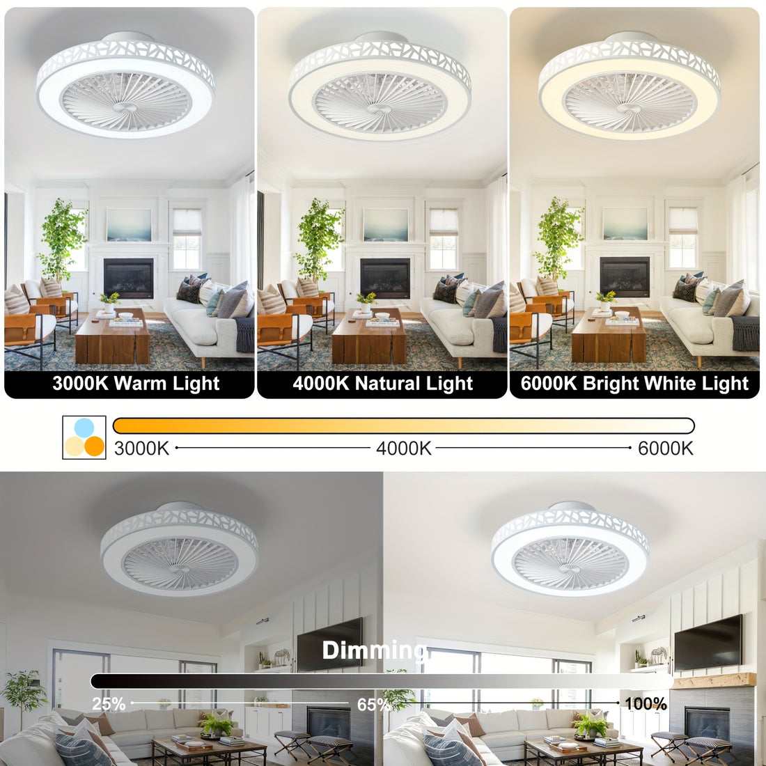 19 modern low profile ceiling fan 6 reversible