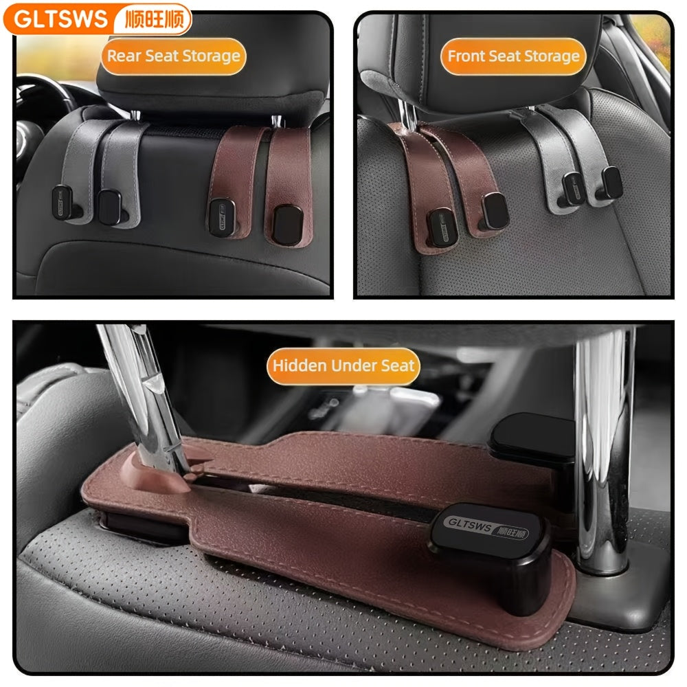 1 pack pvc leather hook hidden