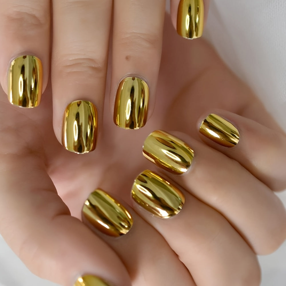 tinovo golden metallic nail polish quick drying formula
