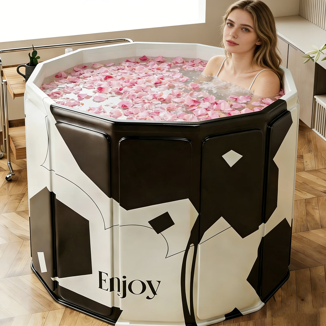 hot tub cold soaking tub free pillow drain hose