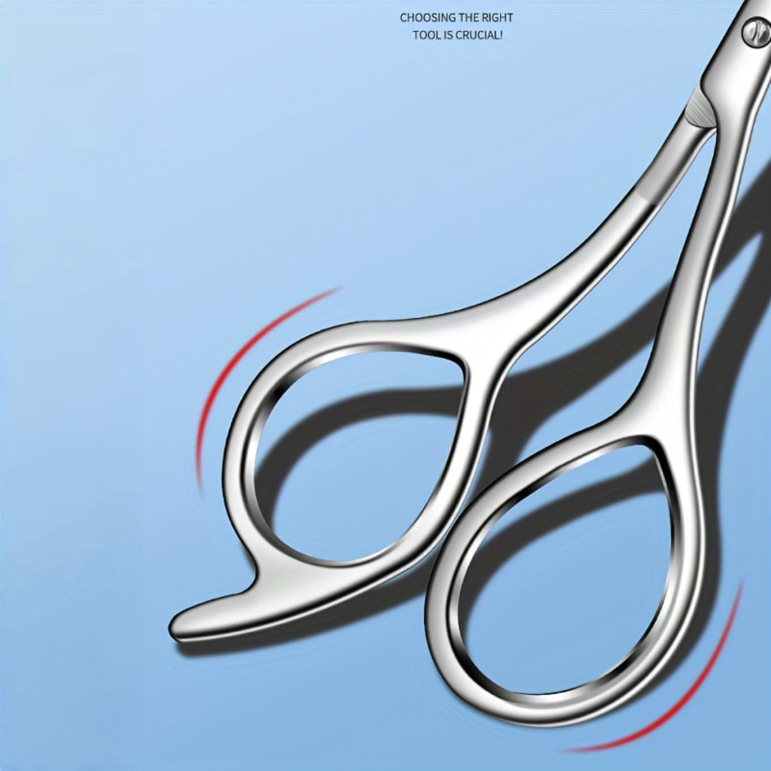 stainless steel eyebrow scissors built in brow
