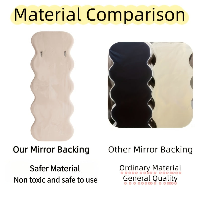 standing mirror suitable nursery shatterproof