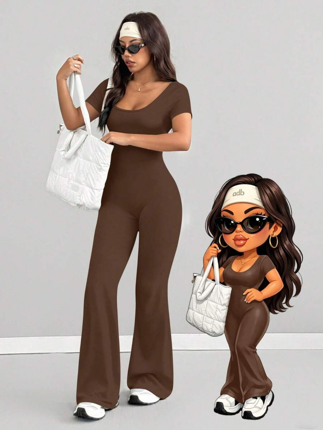 womens jumpsuit fit neck casual fashionable