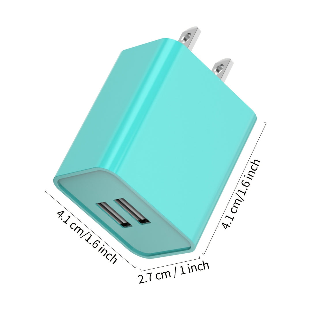 1 3 pack 4 pack 2 1a dual port usb charger block